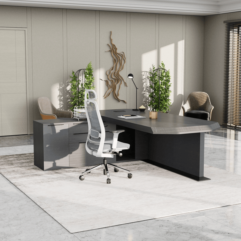 Khloe · Modern L-Shaped Executive Desk