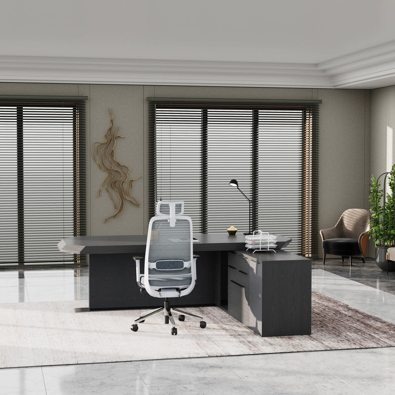 Khloe · Modern L-Shaped Executive Desk