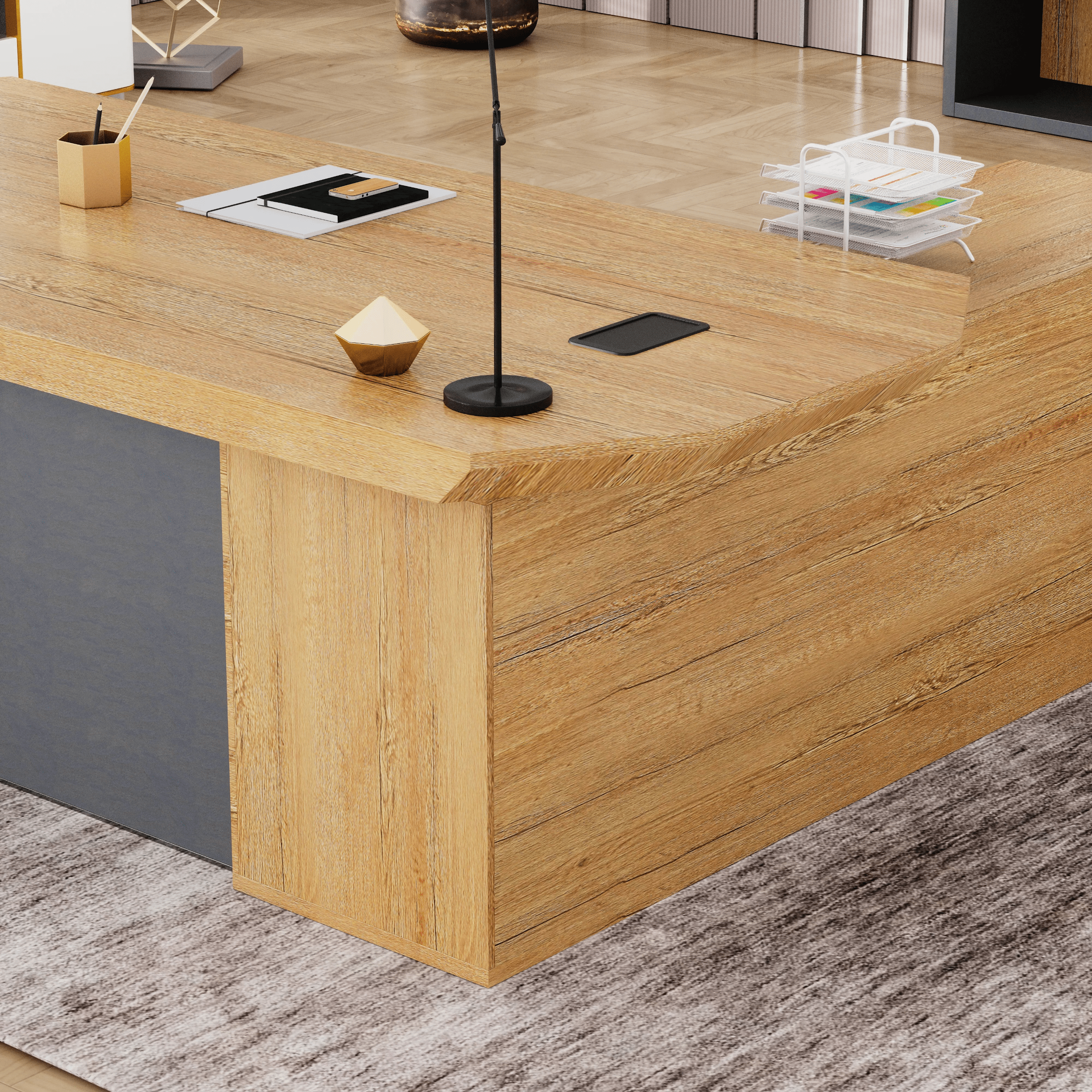 Khloe · Modern L-Shaped Executive Desk
