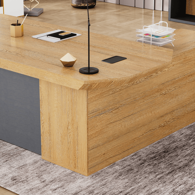Khloe · Modern L-Shaped Executive Desk