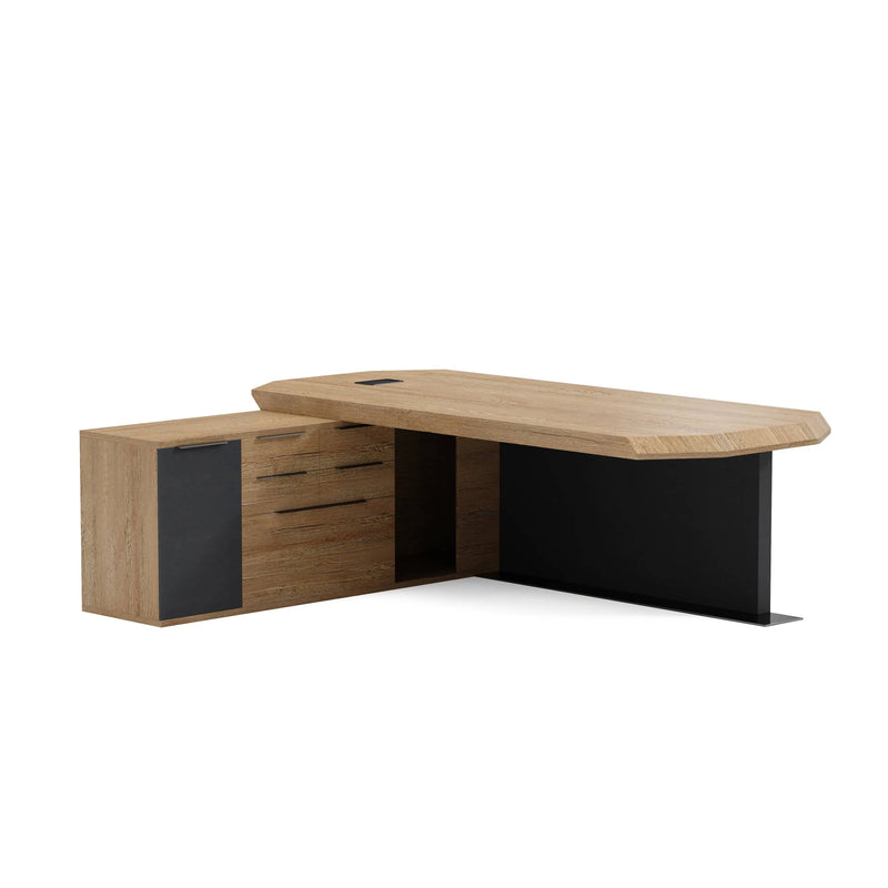 Khloe · Modern L-Shaped Executive Desk