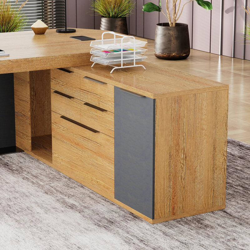 Khloe · Modern L-Shaped Executive Desk