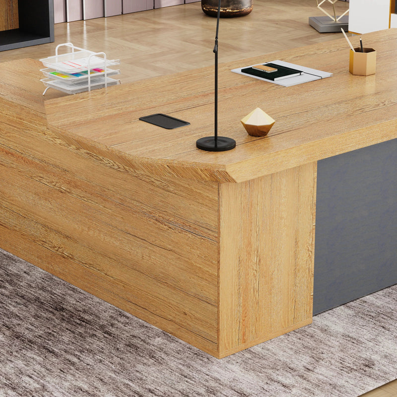 Khloe · Modern L-Shaped Executive Desk