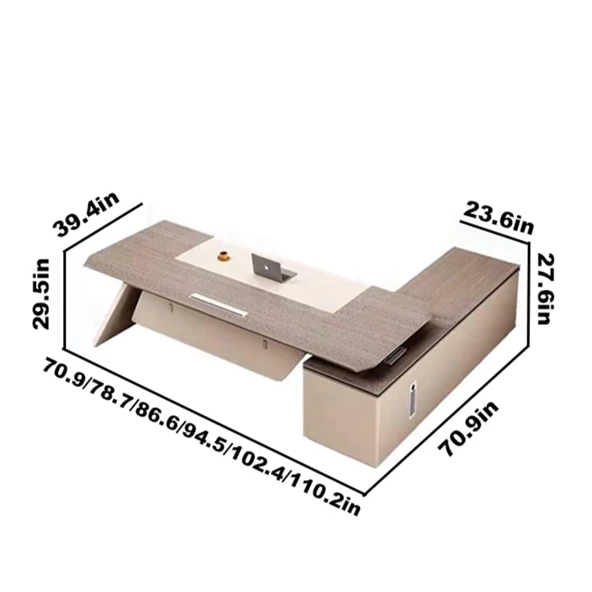 Konnie · Modern L-Shaped Executive Desk