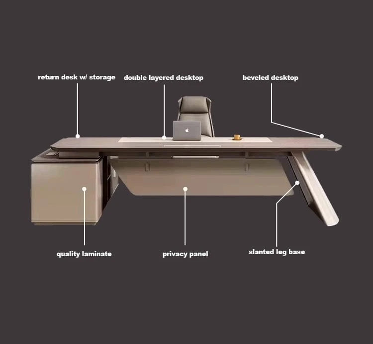 Konnie · Modern L-Shaped Executive Desk