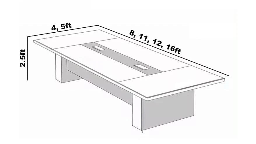 Lenny · Conference Room Table, Black