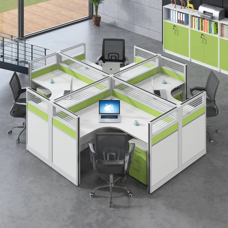 Leona ยท L-Shaped Cubicle Workstation