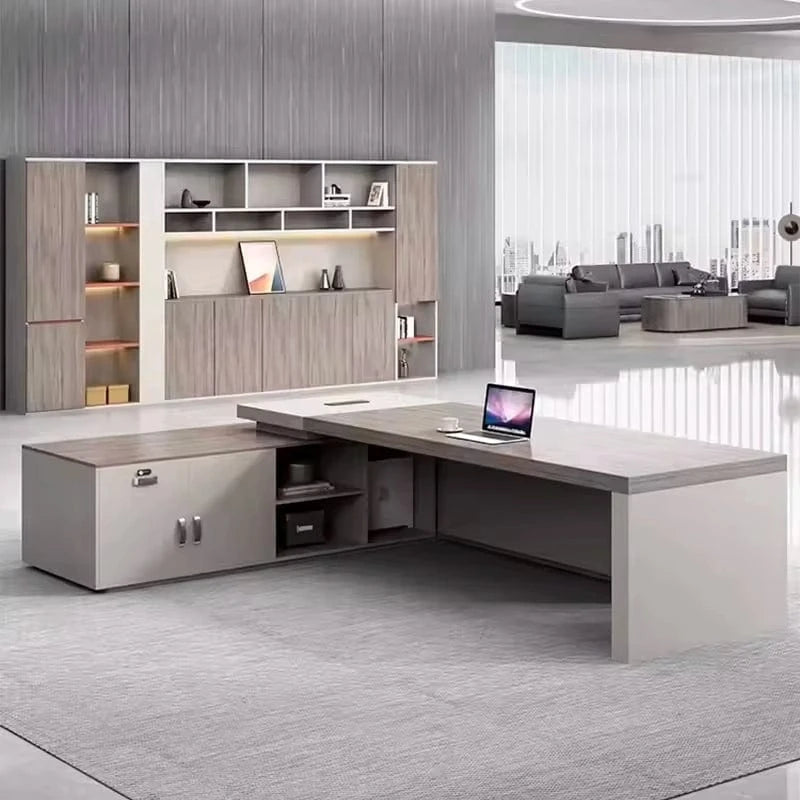 Leonel · Modern L-Shaped Executive Desk