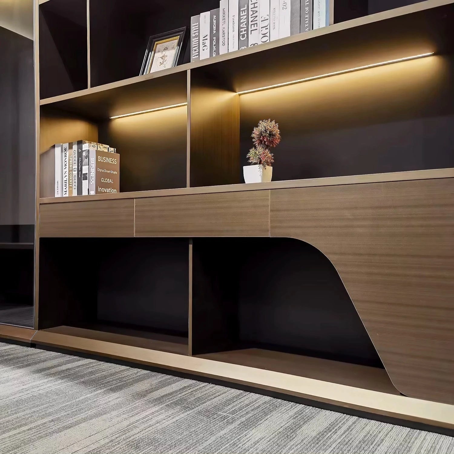 Logan ยท Modern Office Shelves