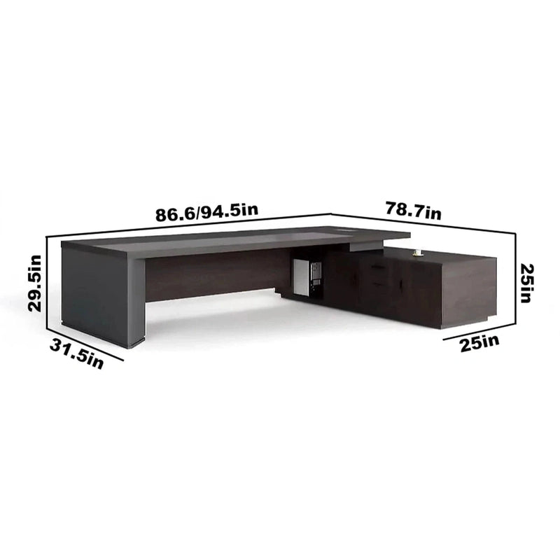 Lory · Modern L-Shaped Executive Desk
