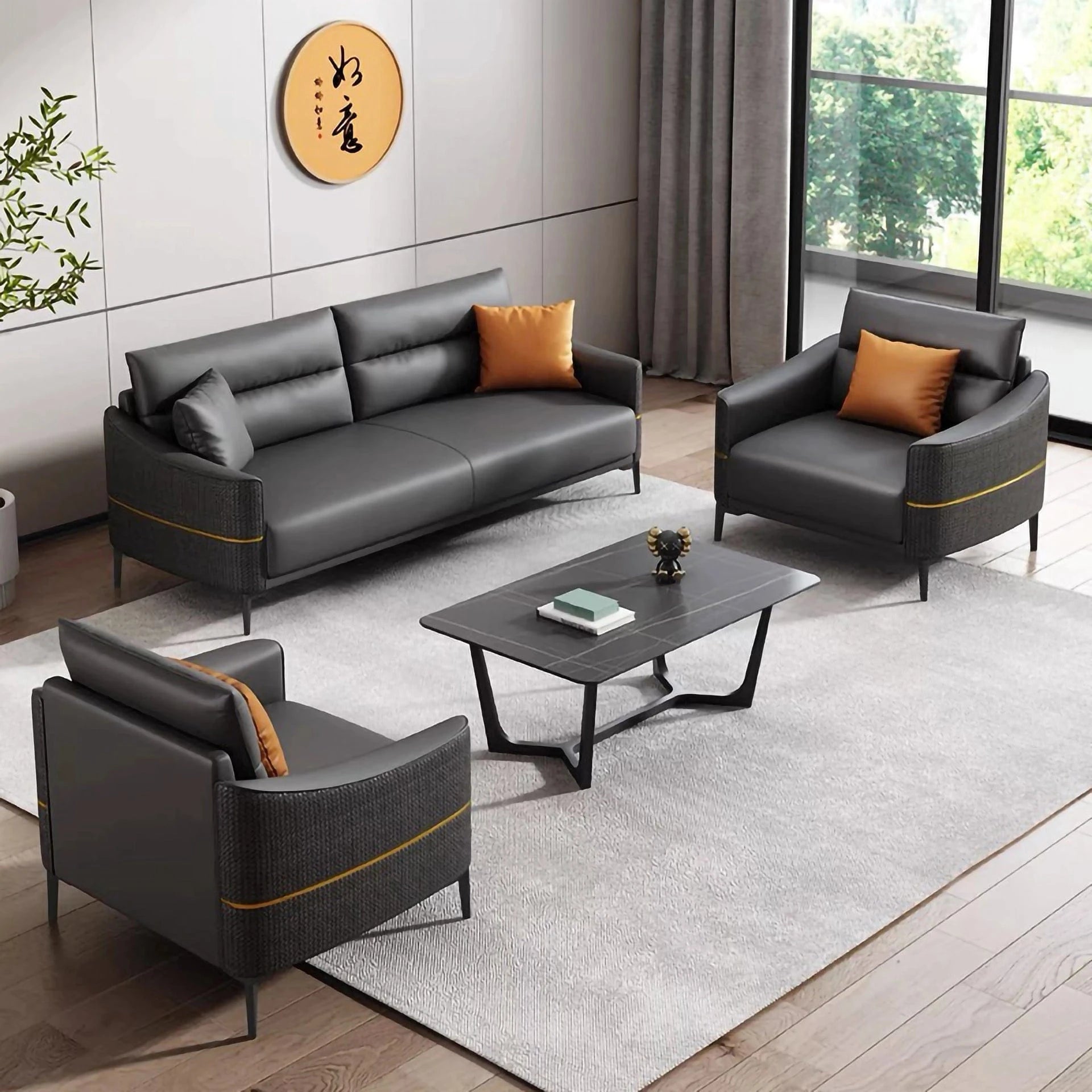 Lucas ยท Modern Office Waiting Area Lounge Seating Set