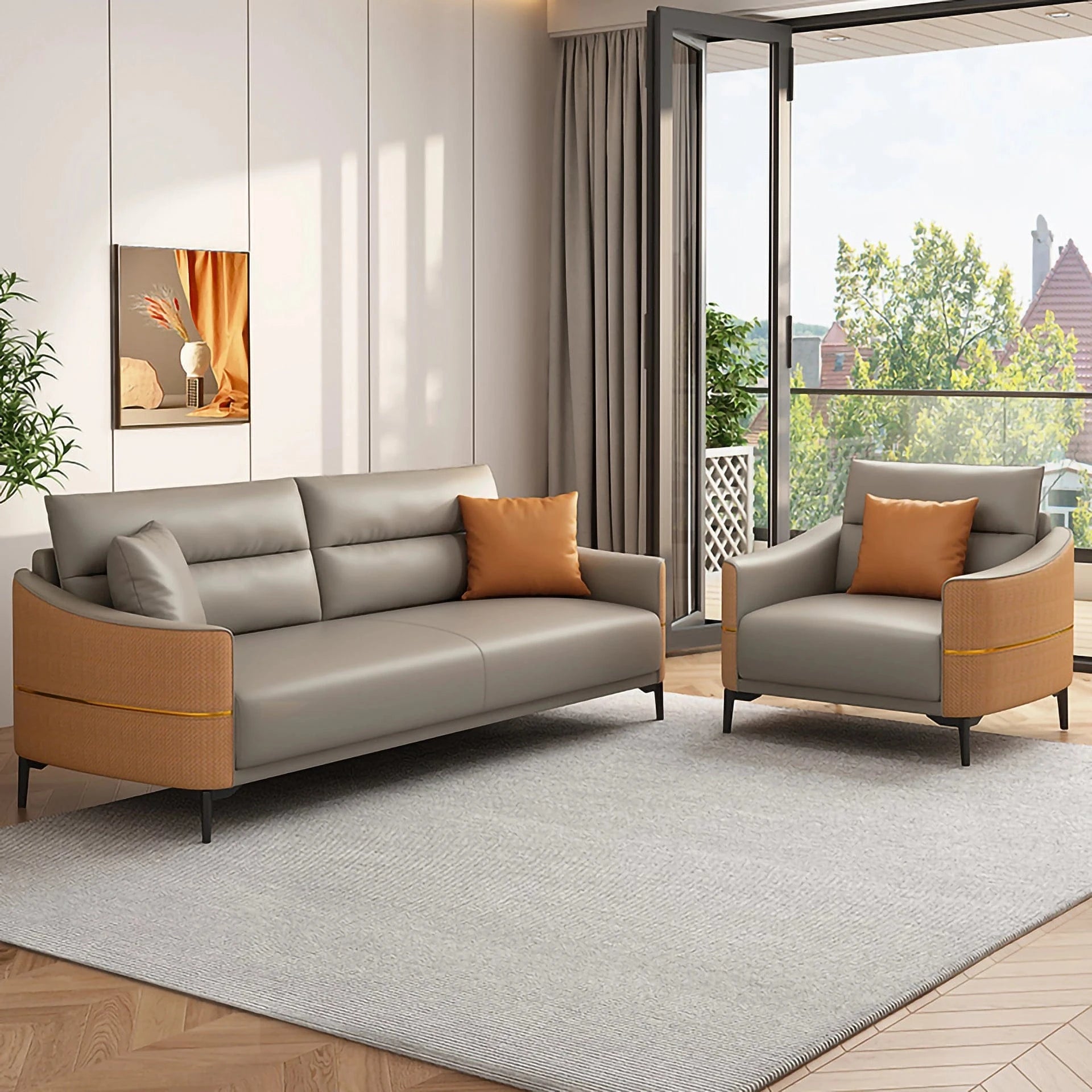 Lucas ยท Modern Office Waiting Area Lounge Seating Set