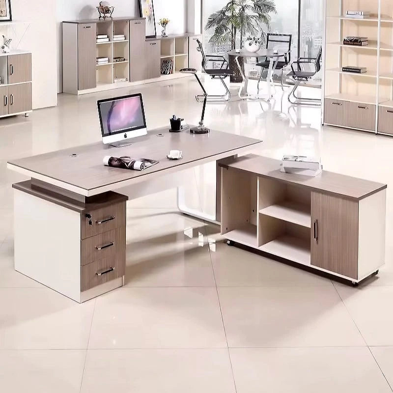 Luciana · Executive Desk w/ Mobile Storage