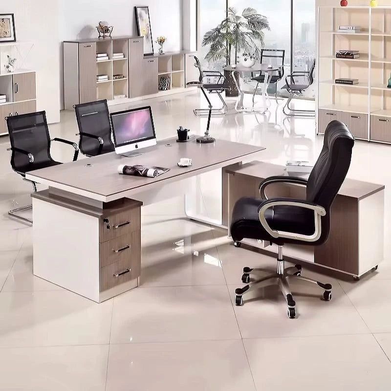 Luciana · Executive Desk w/ Mobile Storage
