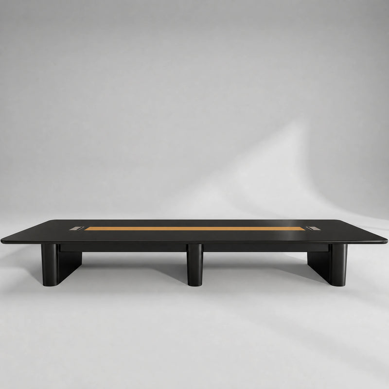 Lynix · Conference Room Table — Glossy Black