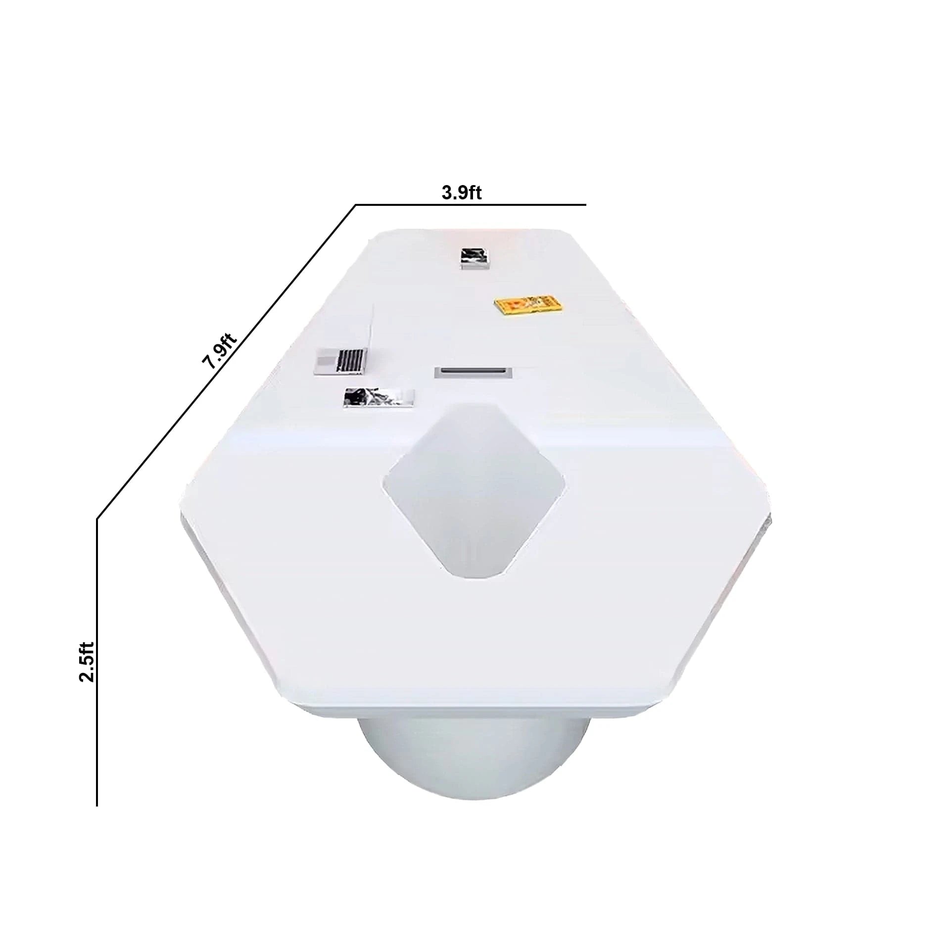 Lyra · Tapered Hexagonal Conference Table, White