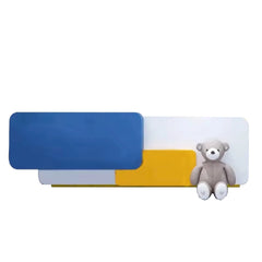 Escritorio de recepción rectangular azul de 71 a 118" Maelor con acabado brillante | AF ZT-Z291035R