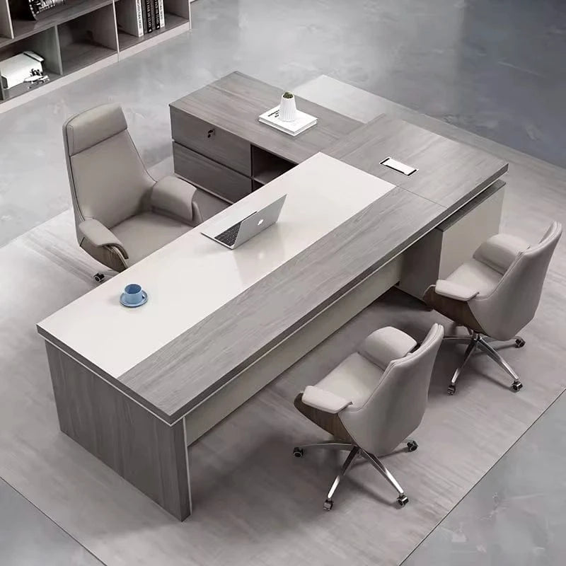 Mateo · Modern L-Shaped Executive Desk