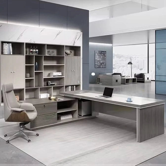 Mateo · Modern L-Shaped Executive Desk