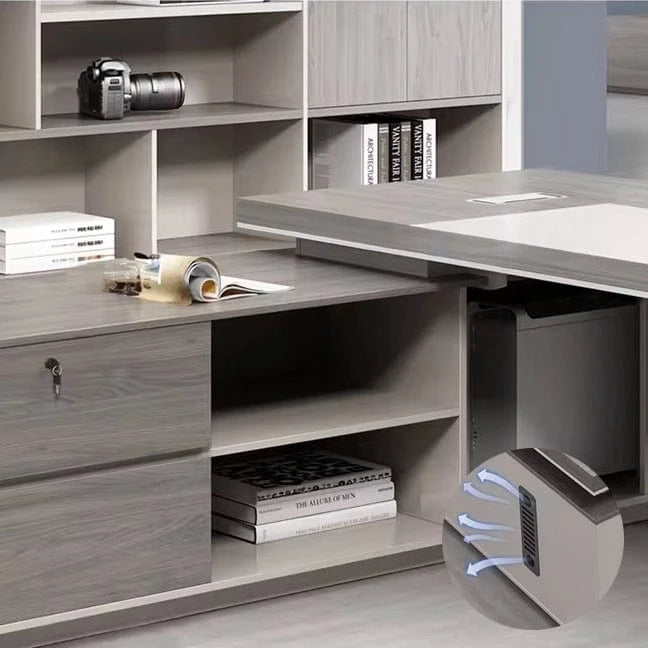 Mateo · Modern L-Shaped Executive Desk