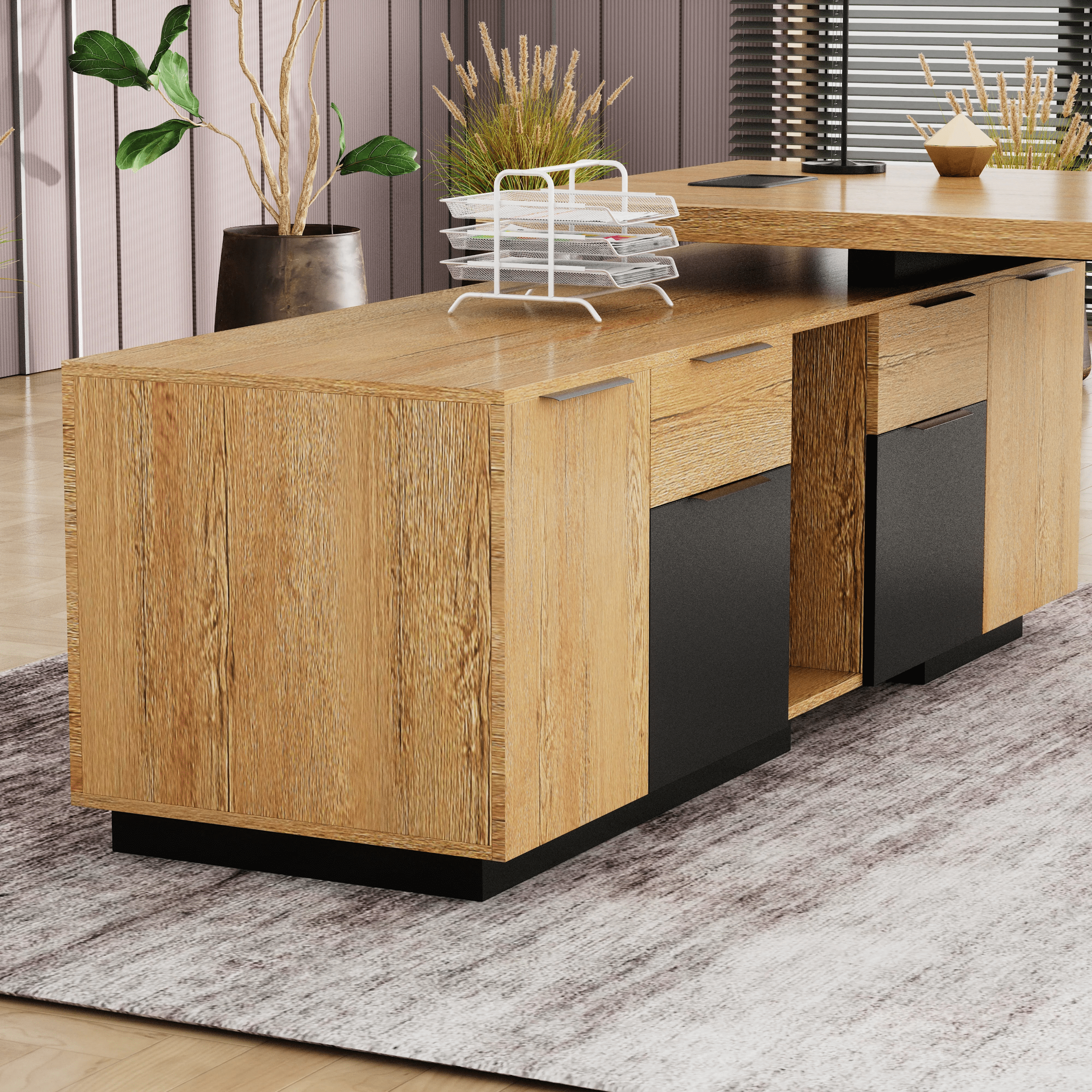 Maverick · Modern L-Shaped Executive Desk