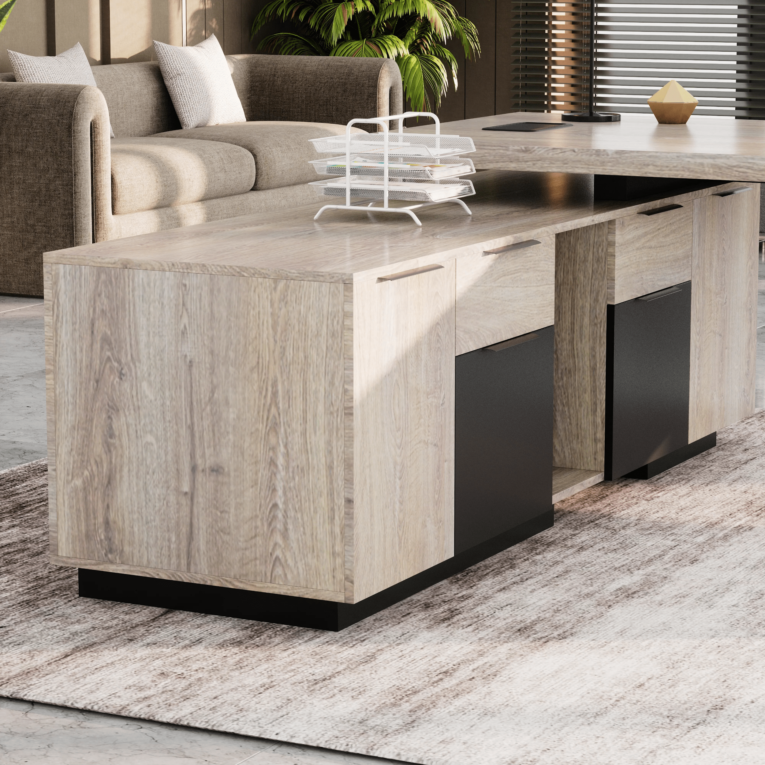Maverick · Modern L-Shaped Executive Desk
