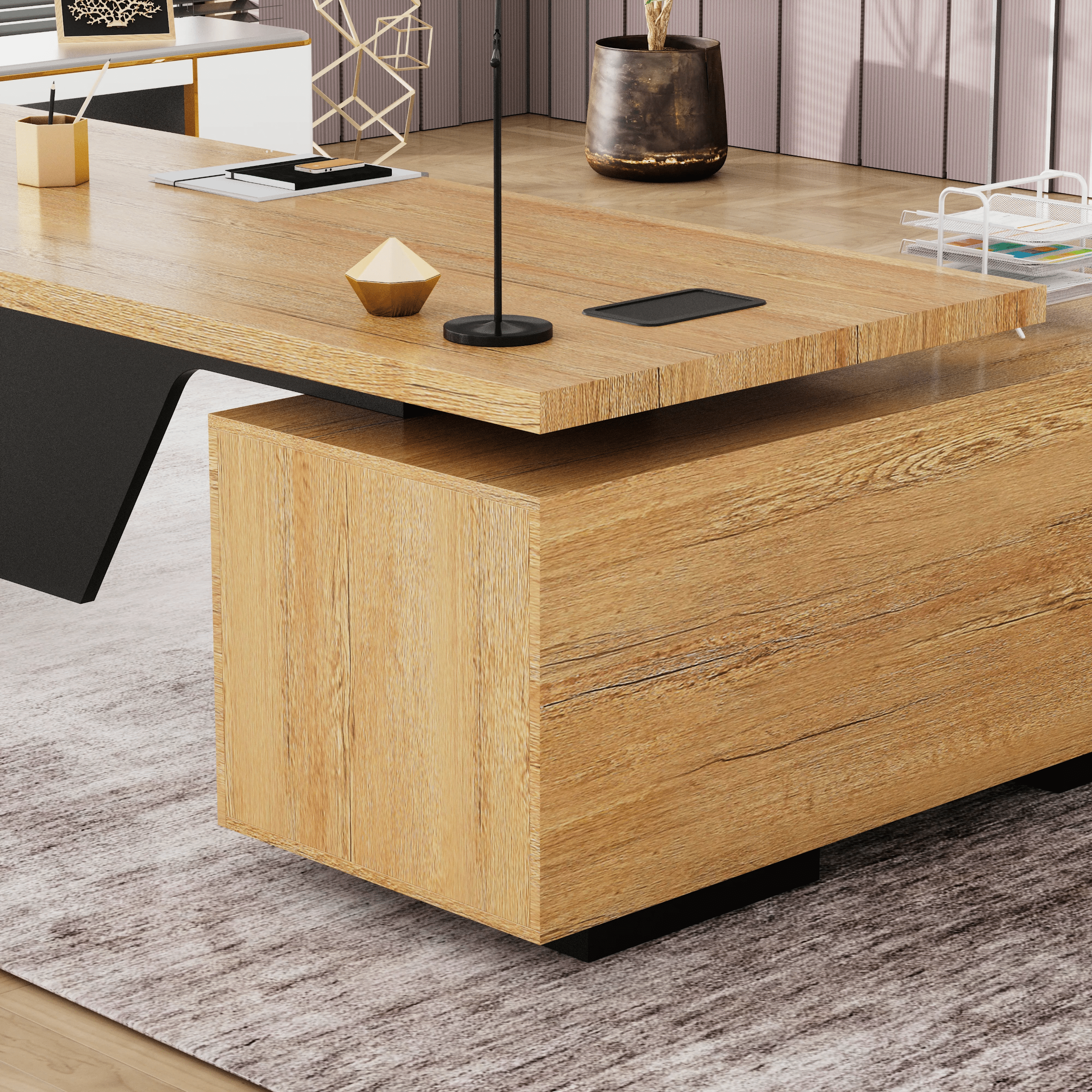 Maverick · Modern L-Shaped Executive Desk