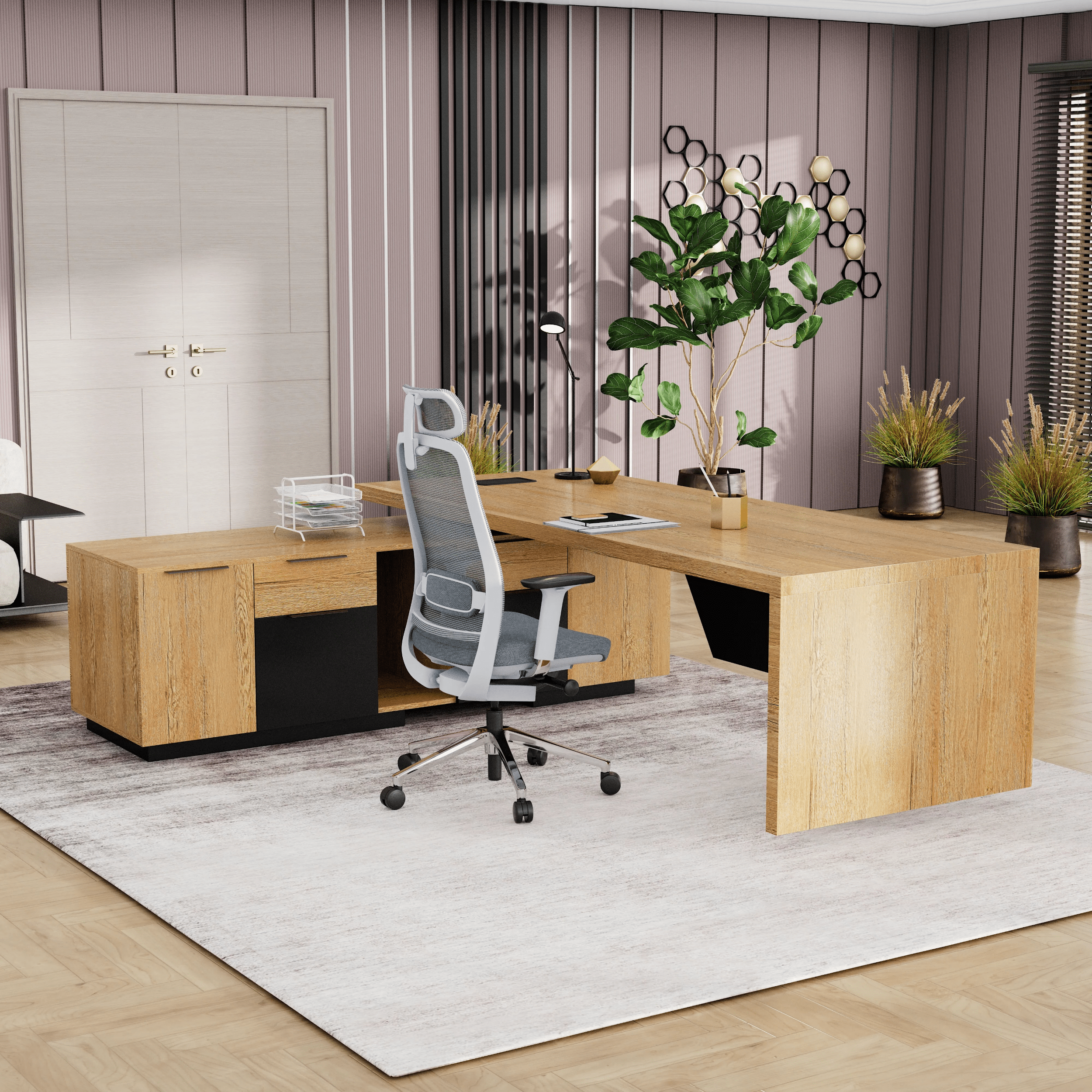 Maverick · Modern L-Shaped Executive Desk