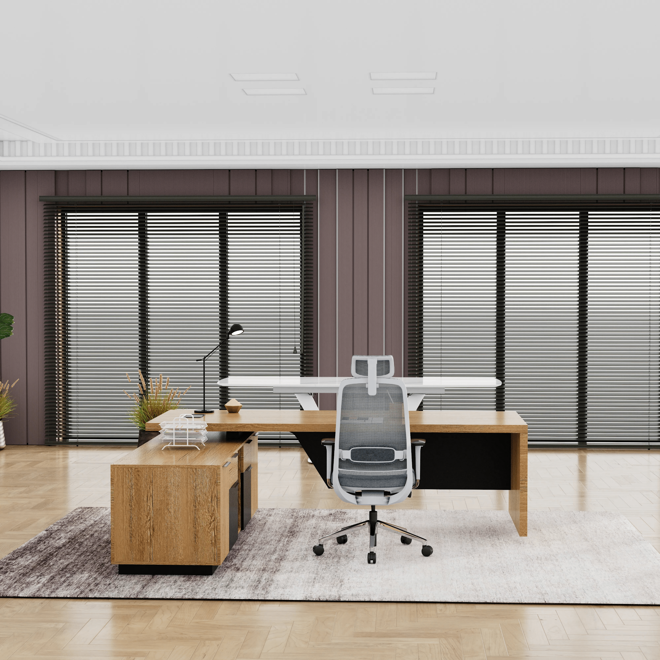 Maverick · Modern L-Shaped Executive Desk