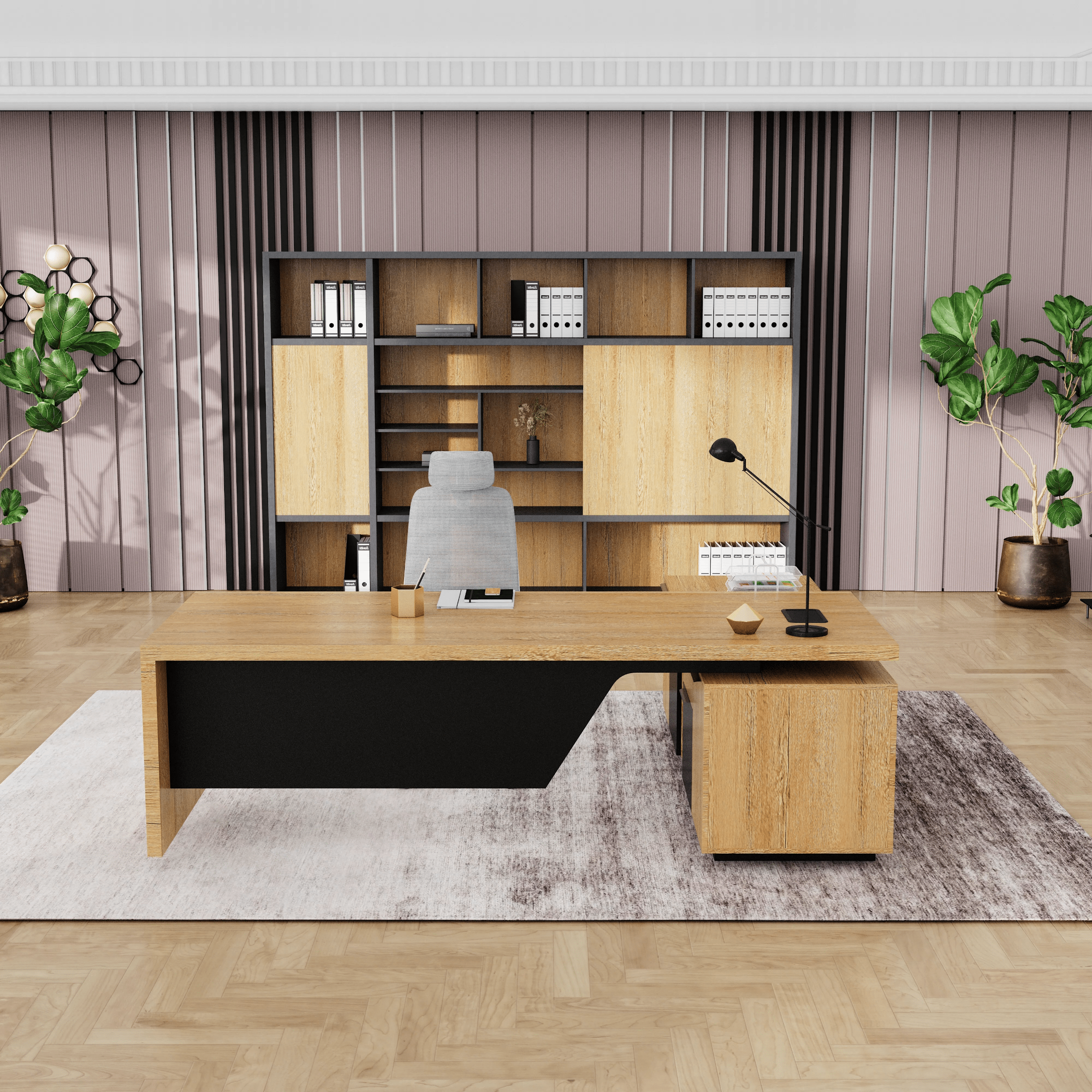 Maverick · Modern L-Shaped Executive Desk