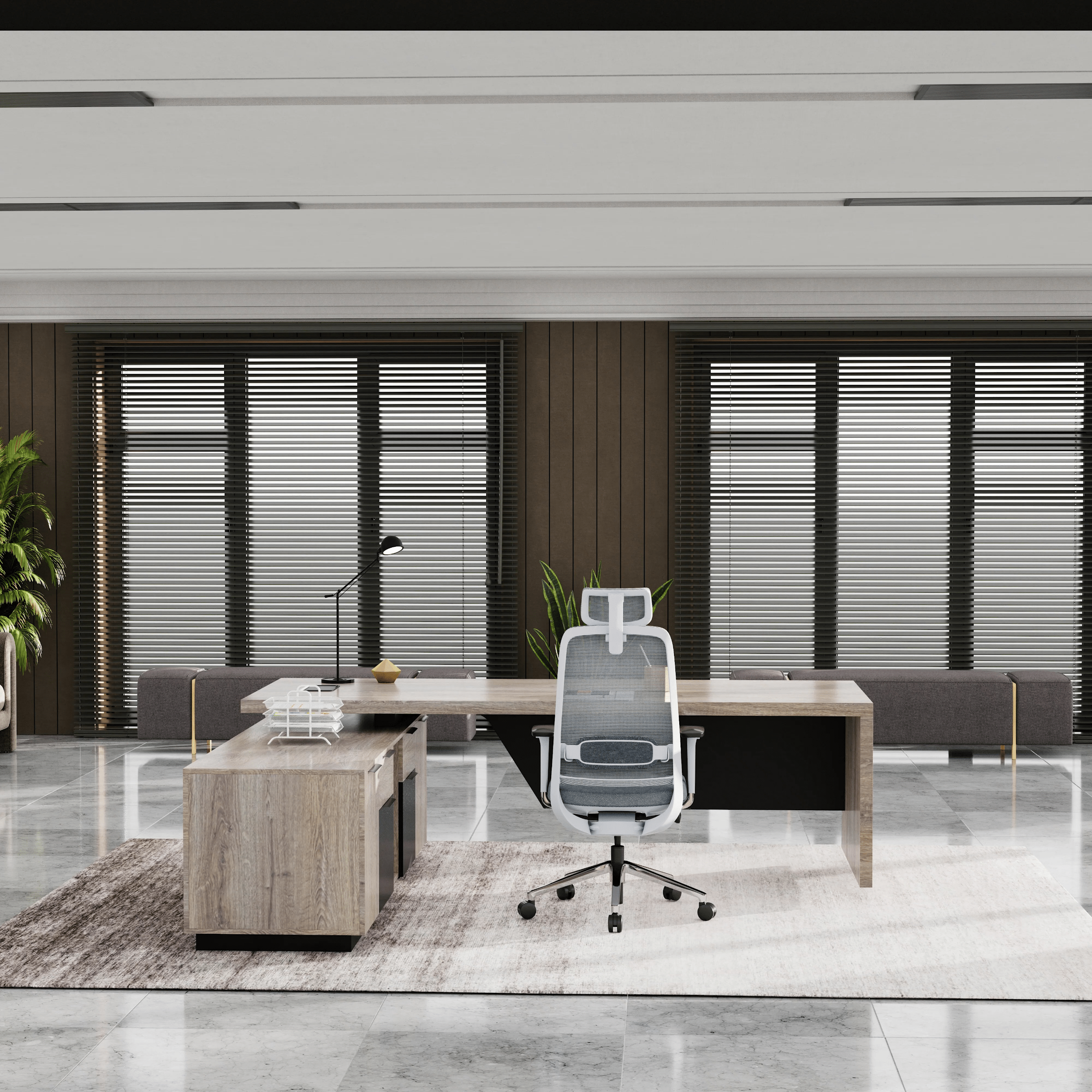 Maverick · Modern L-Shaped Executive Desk
