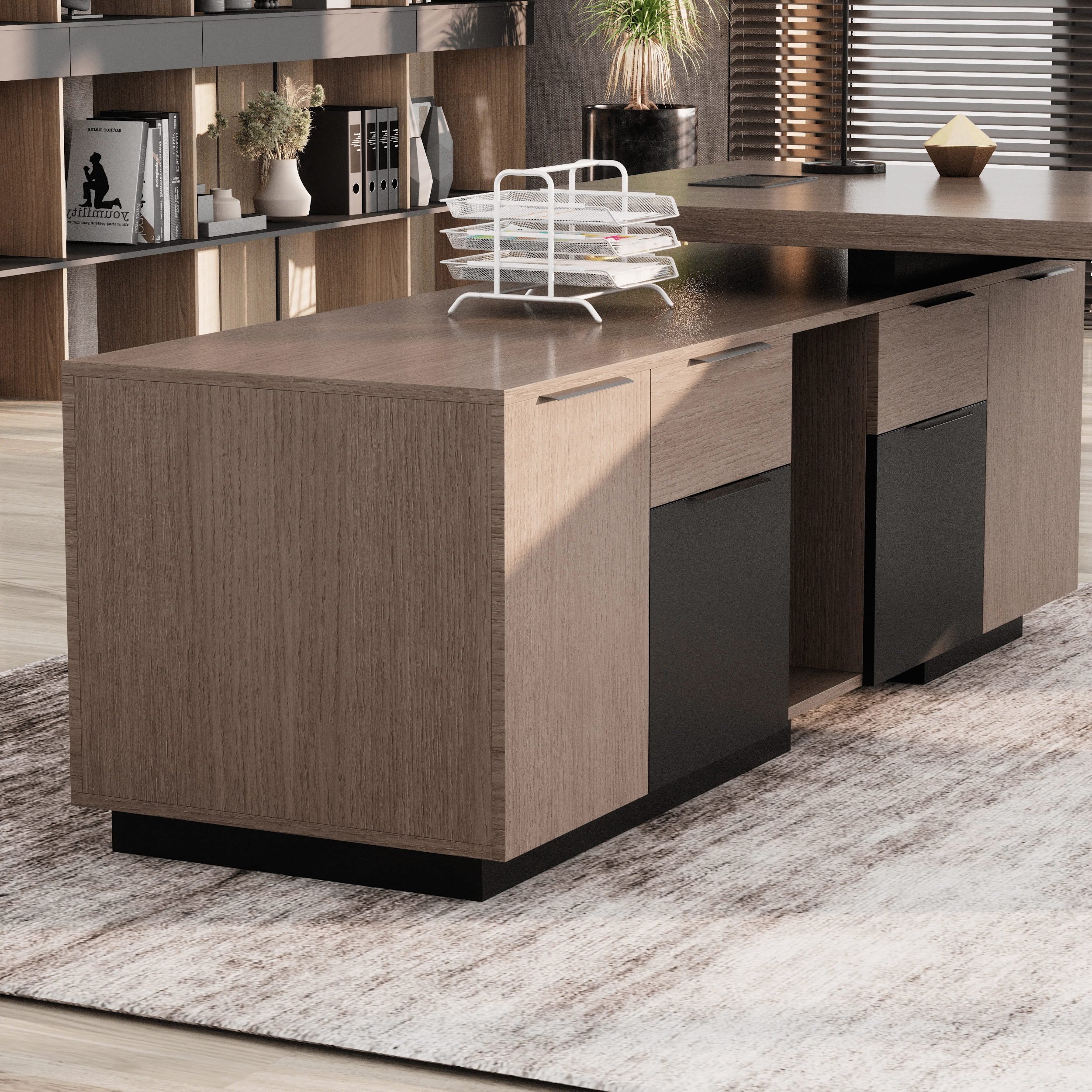 Maverick · Modern L-Shaped Executive Desk