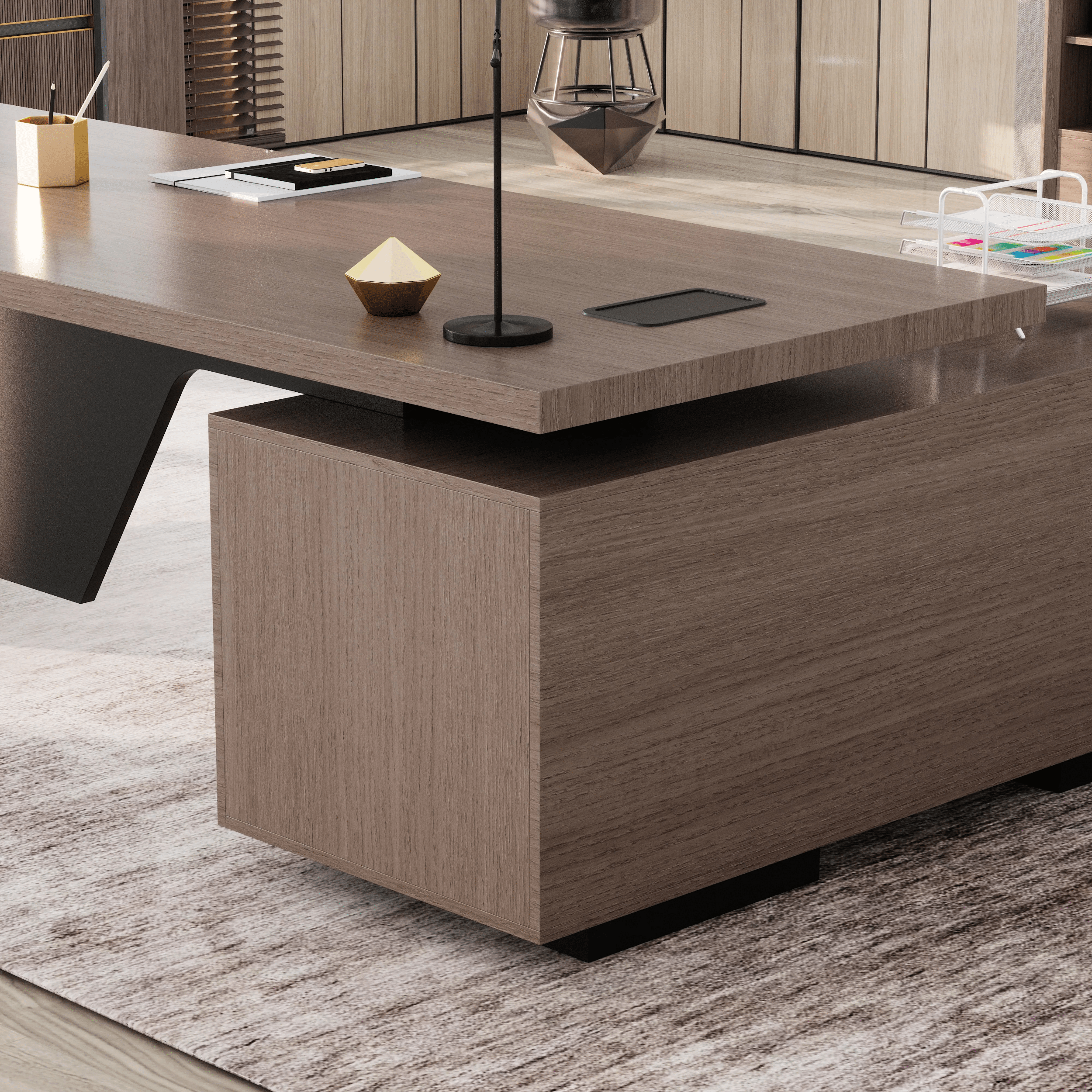 Maverick · Modern L-Shaped Executive Desk