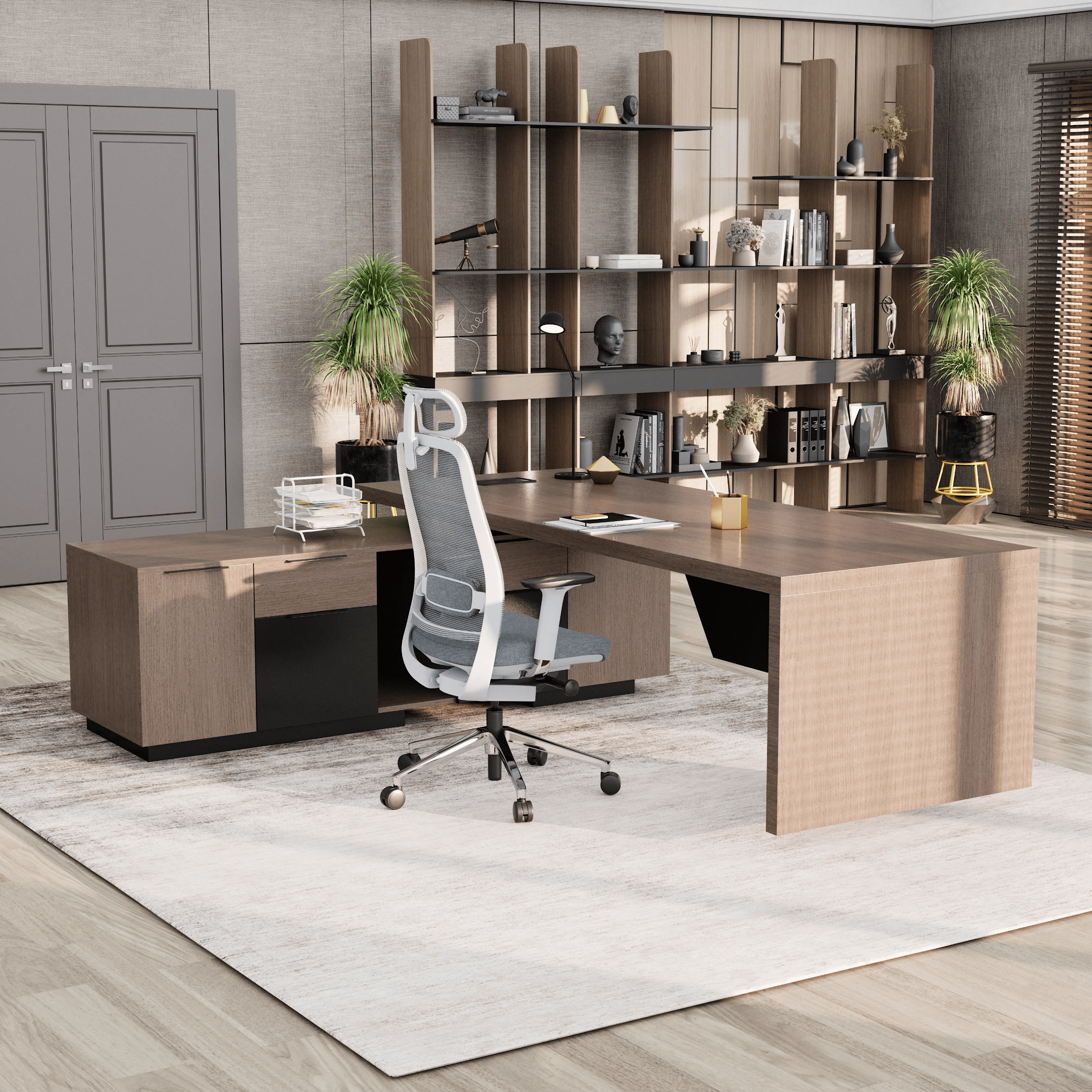 Maverick · Modern L-Shaped Executive Desk