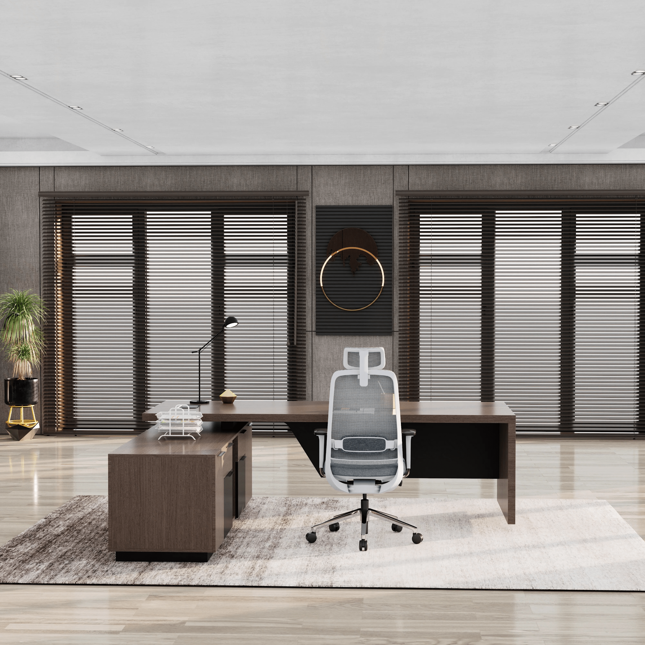 Maverick · Modern L-Shaped Executive Desk