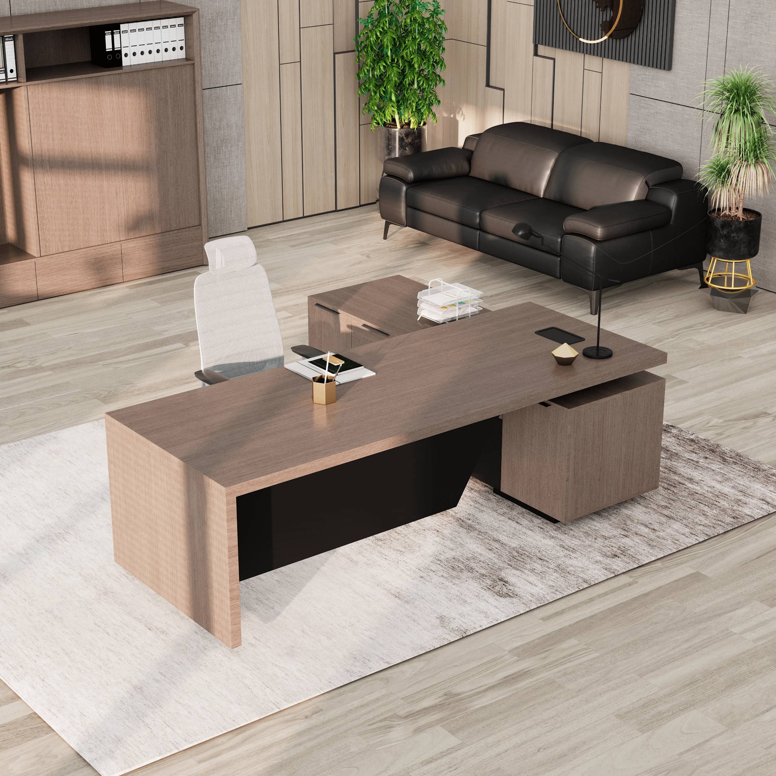 Maverick · Modern L-Shaped Executive Desk