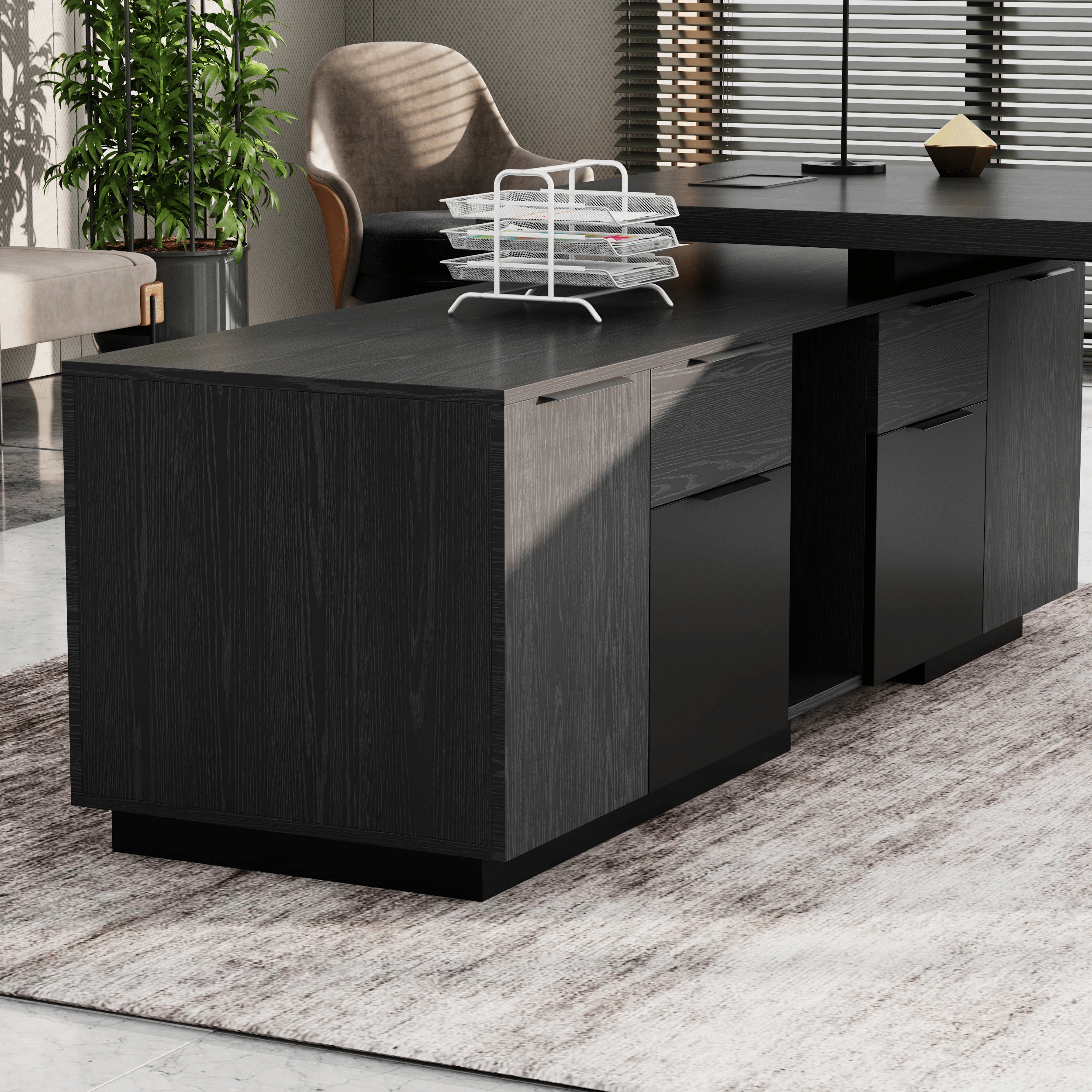 Maverick · Modern L-Shaped Executive Desk
