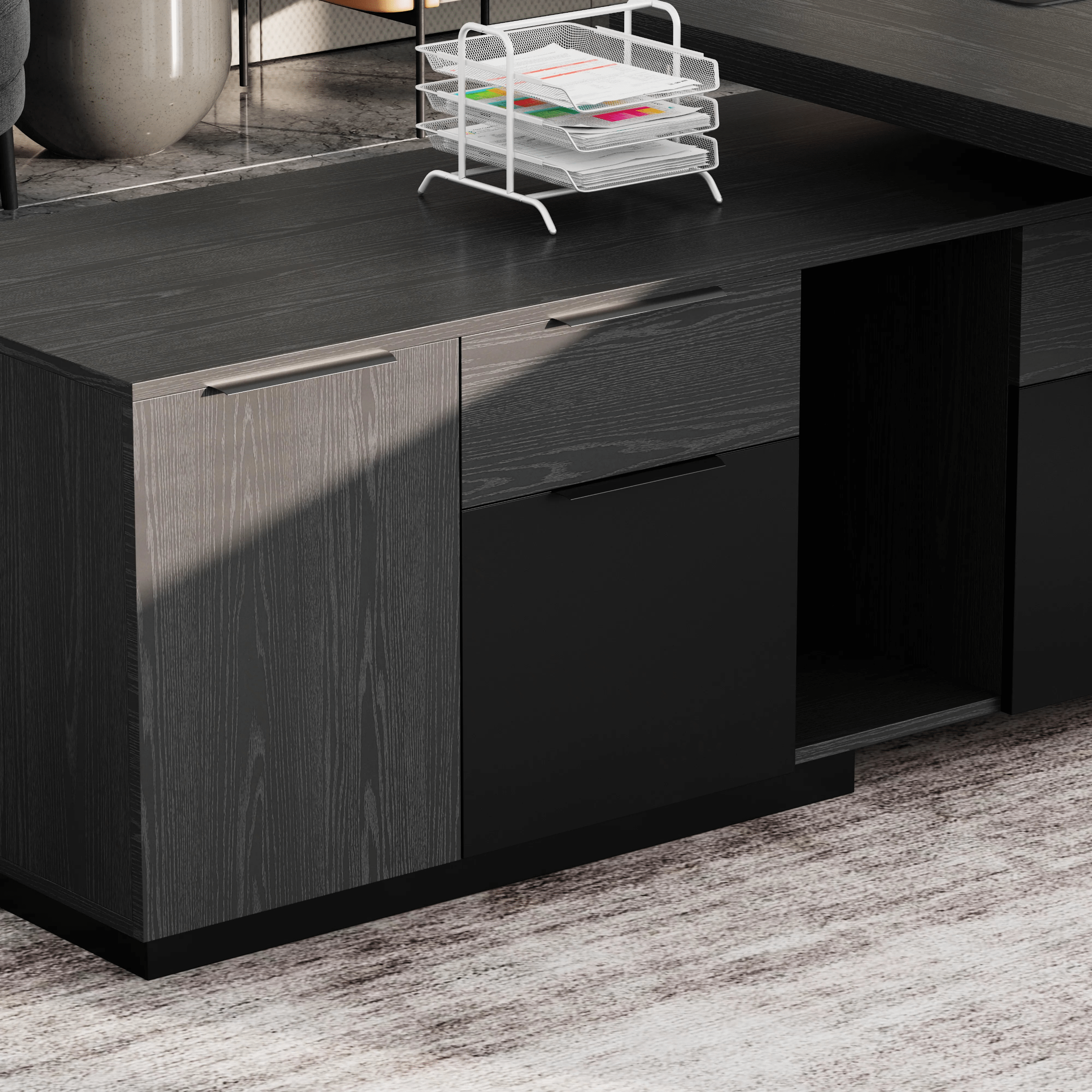 Maverick · Modern L-Shaped Executive Desk