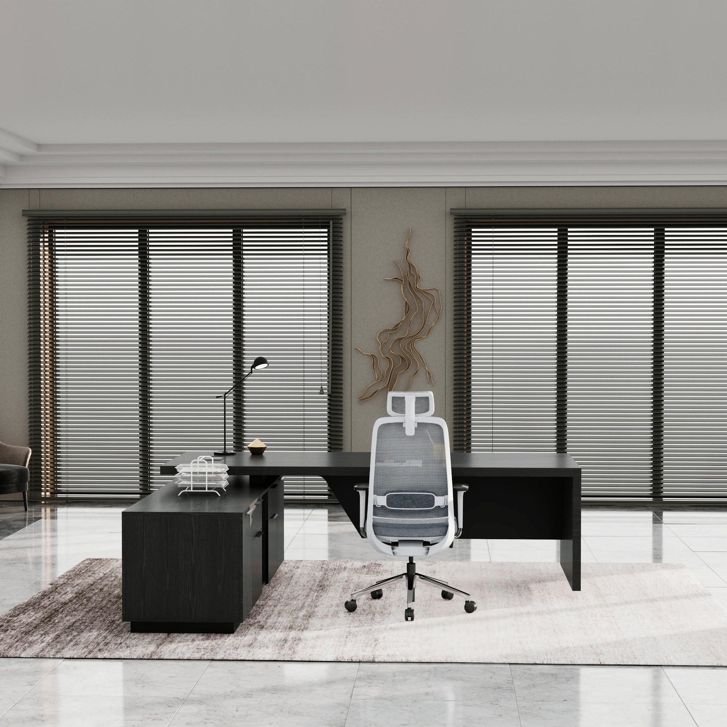 Maverick · Modern L-Shaped Executive Desk