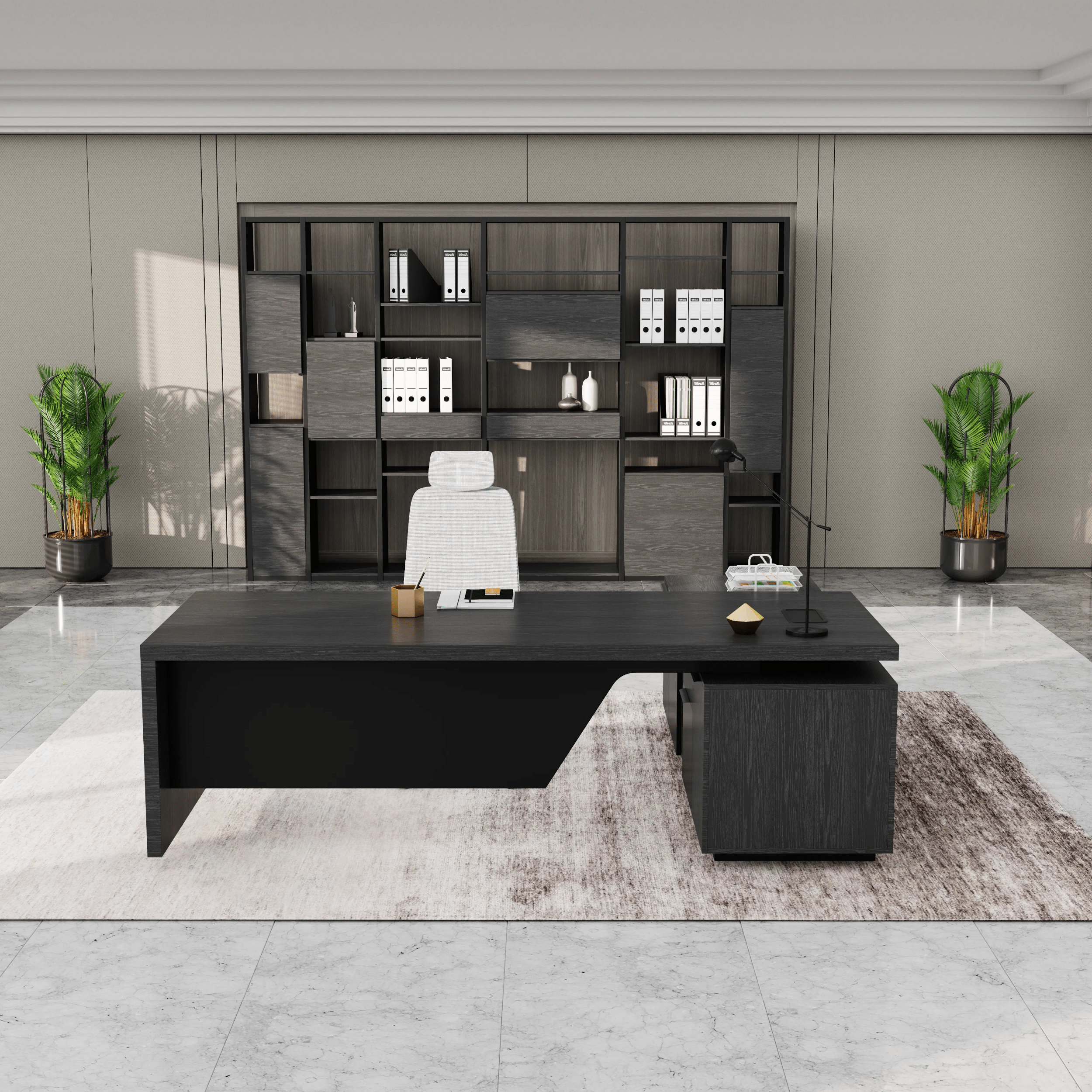 Maverick · Modern L-Shaped Executive Desk