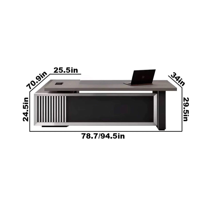 Meredith · Modern L-Shaped Executive Desk