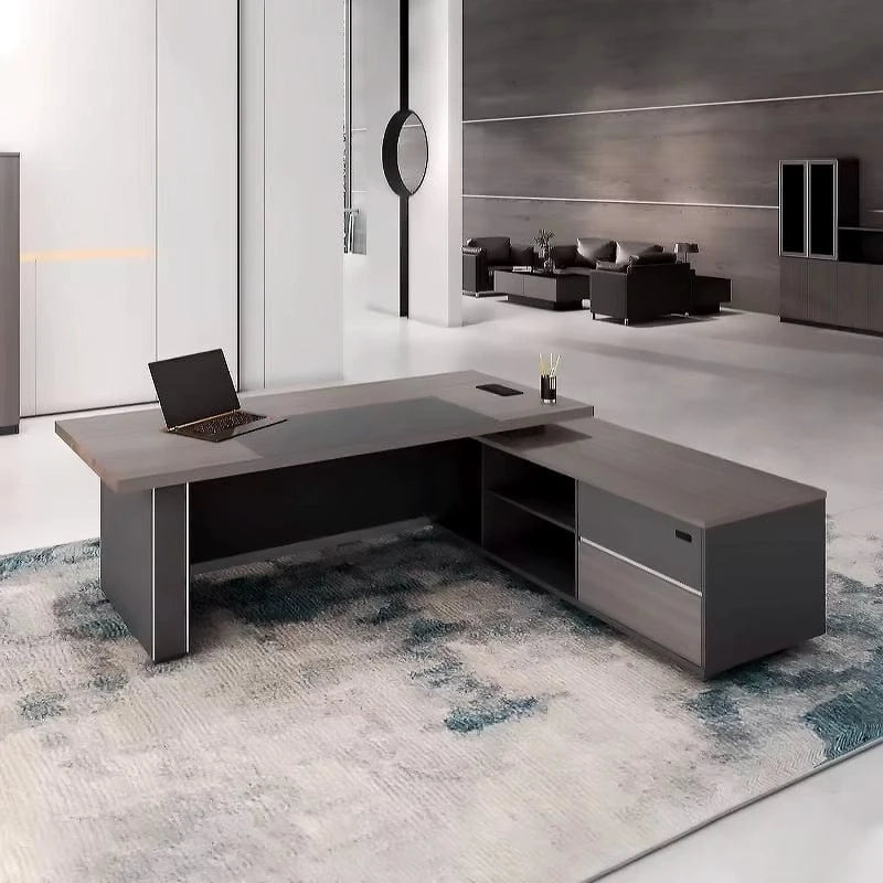Meredith · Modern L-Shaped Executive Desk