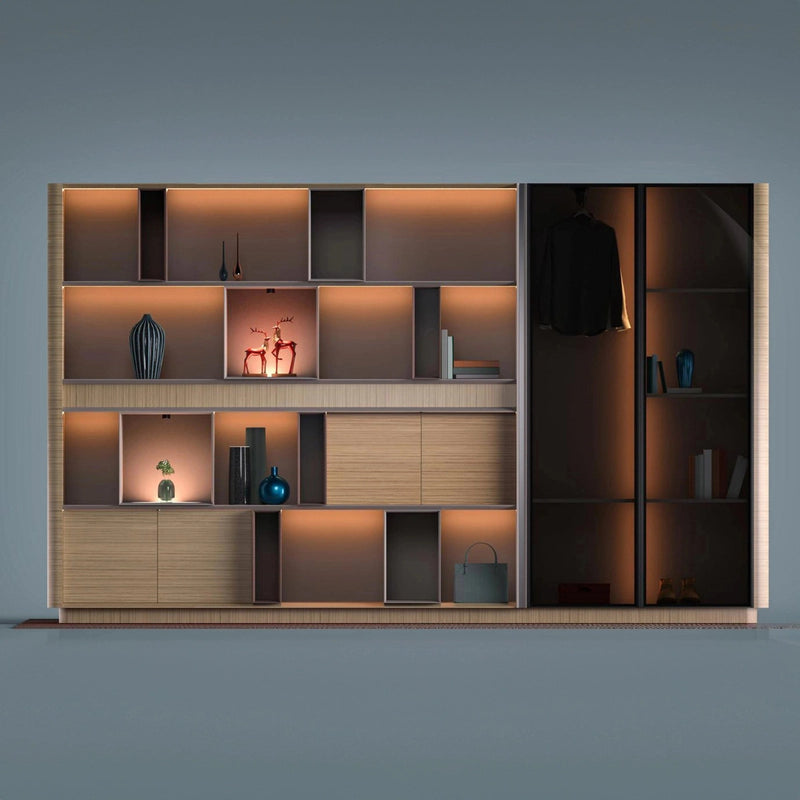 Michelangelo · Office Shelves w/ Integrated Lighting