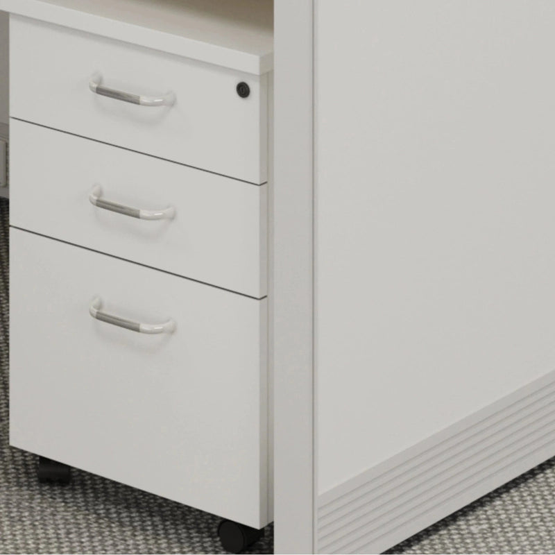 Mira ยท Standard Cubicle Workstation, White