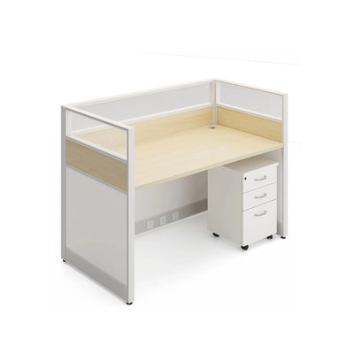 Mira ยท Standard Cubicle Workstation, White