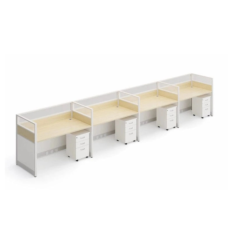 Mira ยท Standard Cubicle Workstation, White