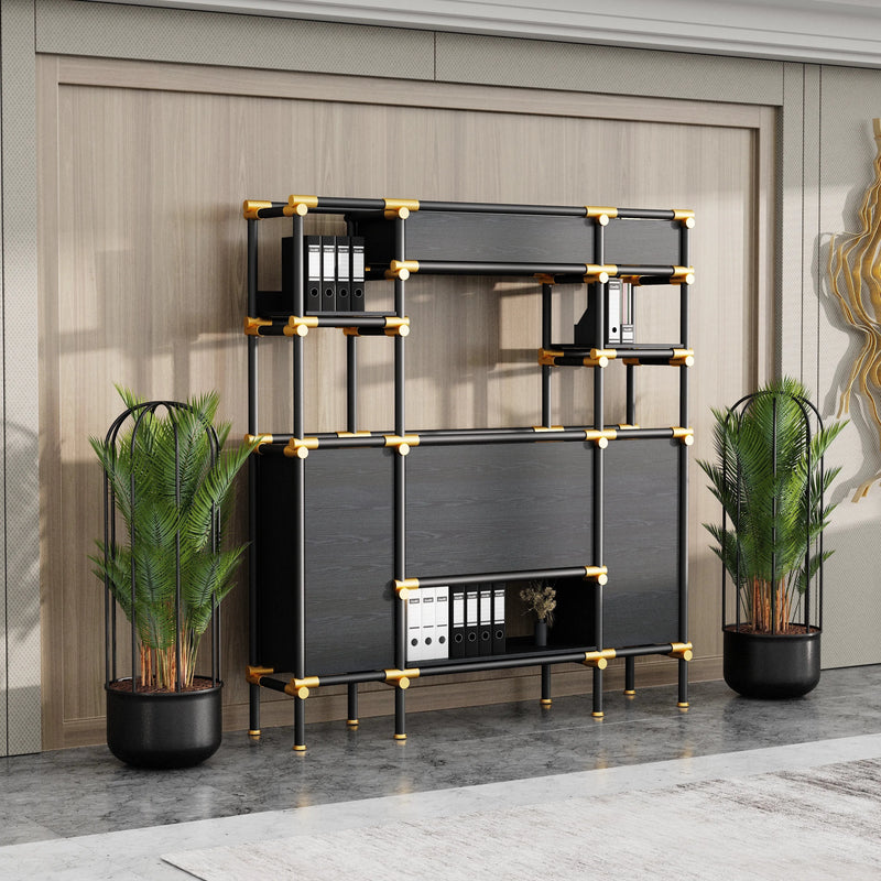 Nathaniel · 71″W Open Display Office Shelves & Storage