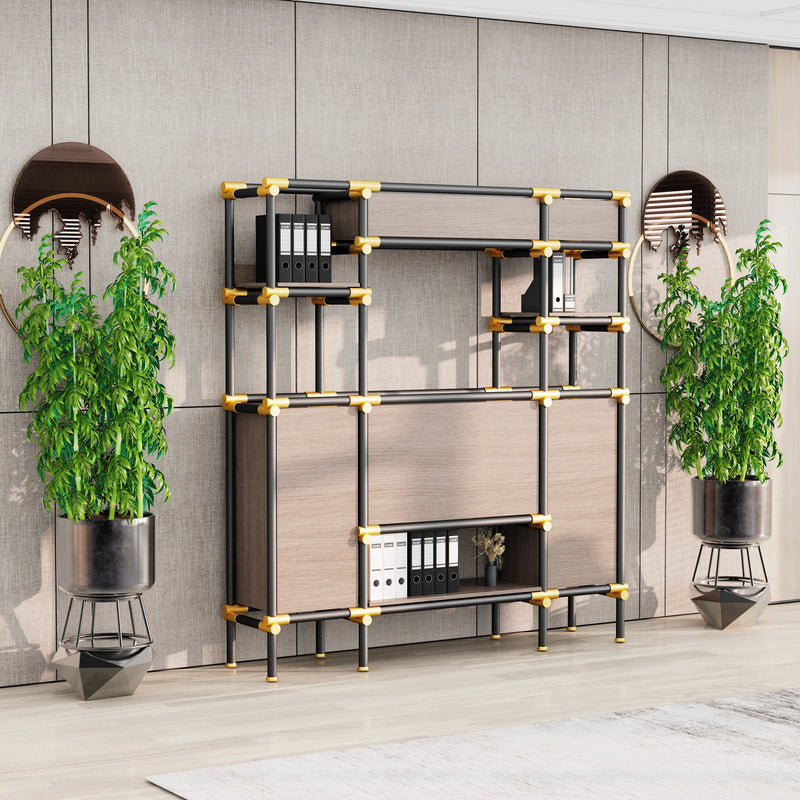Nathaniel · 71″W Open Display Office Shelves & Storage