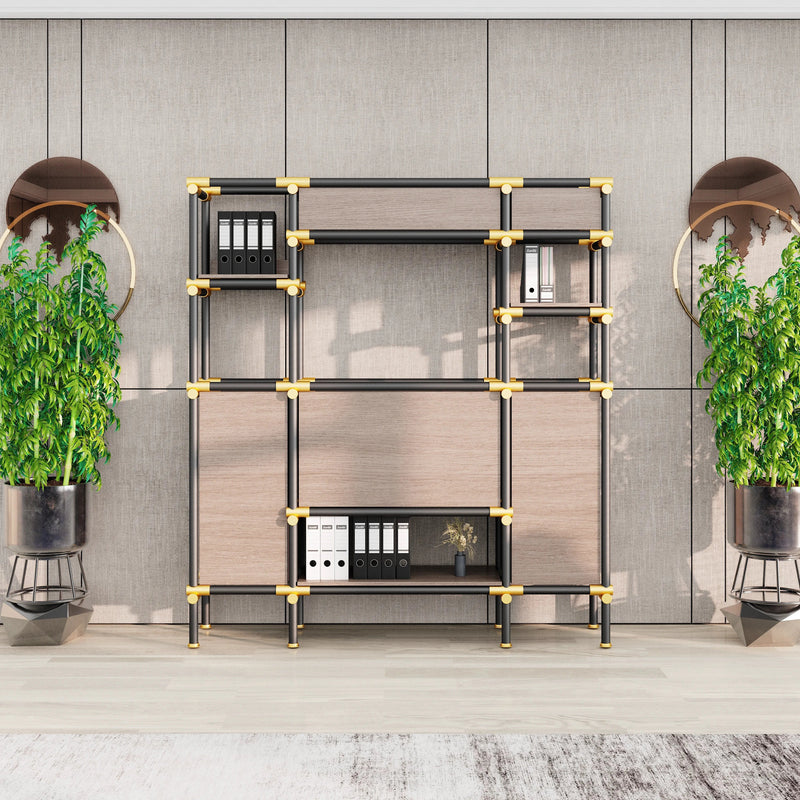 Nathaniel · 71″W Open Display Office Shelves & Storage