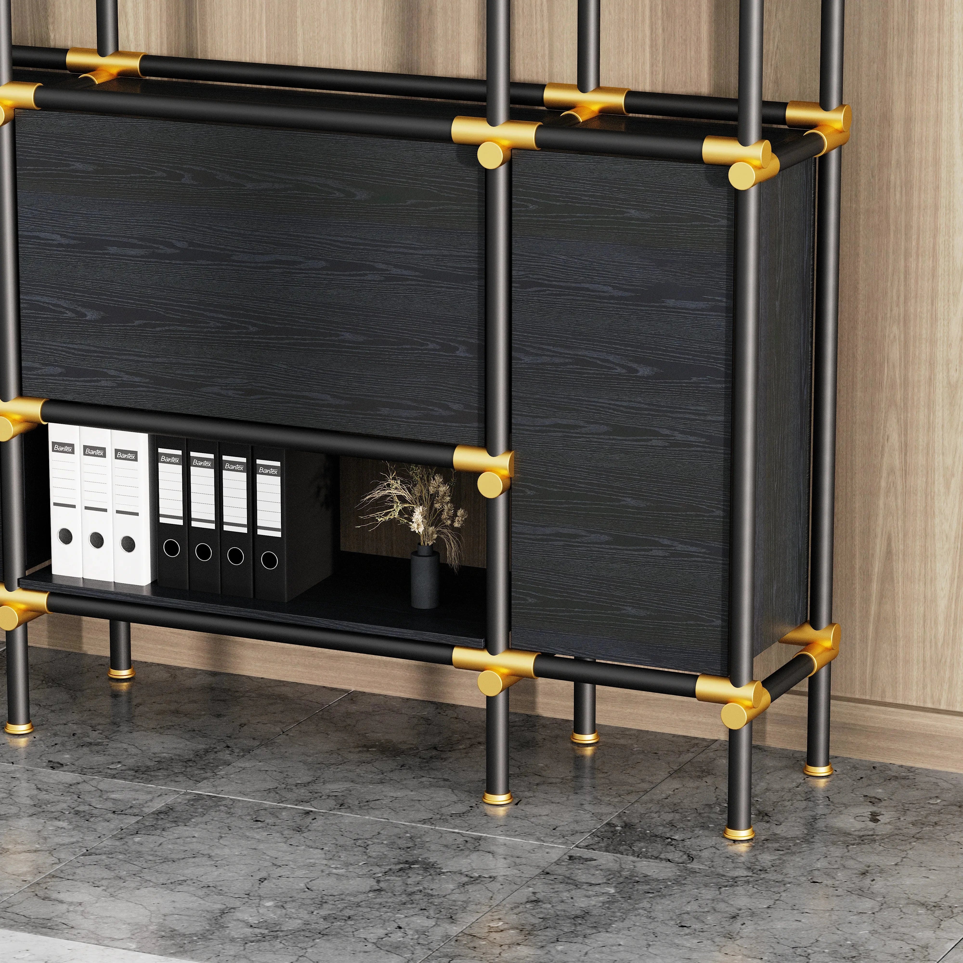 Nathaniel · 71″W Open Display Office Shelves & Storage